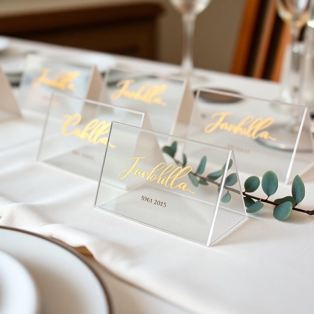 Personalized Gold Rim Champagne Flutes